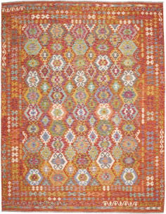 Tappeto Kilim Afghanistan 276x345 Arancio Bruci