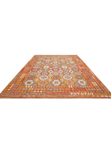 Tappeto Kilim Afghanistan 276x345 Arancio Bruci
