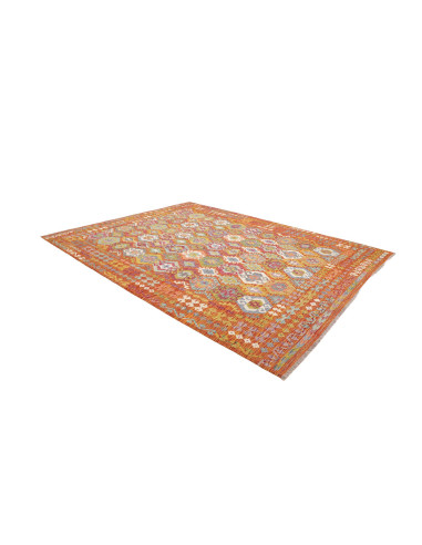 Tappeto Kilim Afghanistan 276x345 Arancio Bruci