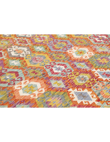 Tappeto Kilim Afghanistan 276x345 Arancio Bruci