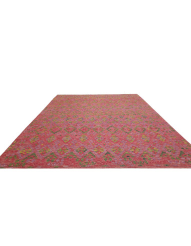 Tappeto Kilim Afghanistan 282x364 Rosso Fucsia