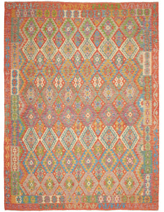 Tappeto Kilim Afghanistan 257x346 Arancione Ros
