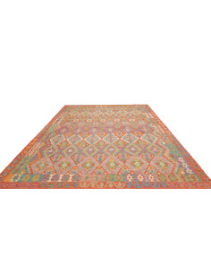 Tappeto Kilim Afghanistan 257x346 Arancione Ros 2