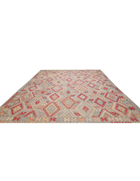 Rug Kilim Afghanistan 307x383 Grey Blue Red Ora