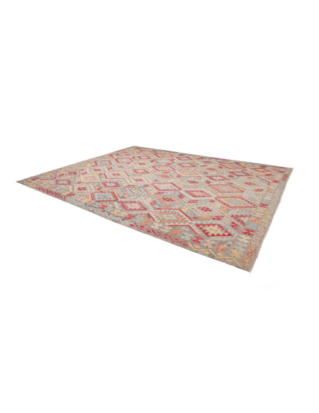 Rug Kilim Afghanistan 307x383 Grey Blue Red Ora