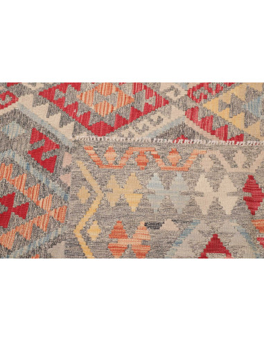 Rug Kilim Afghanistan 307x383 Grey Blue Red Ora