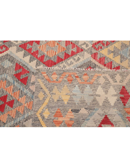 Rug Kilim Afghanistan 307x383 Grey Blue Red Ora