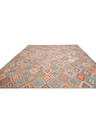 Rug Kilim Afghanistan 318x395 Grey Blue Orange