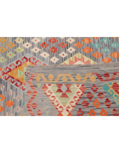 Rug Kilim Afghanistan 318x395 Grey Blue Orange