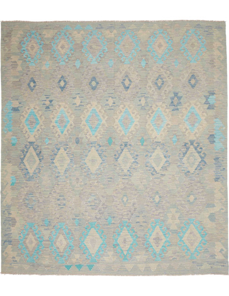 Rug Kilim Afghanistan 265x288 Light Grey Beige