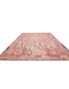 Tappeto Kilim Afghanistan 306x383 Rosa Viola Bl 2