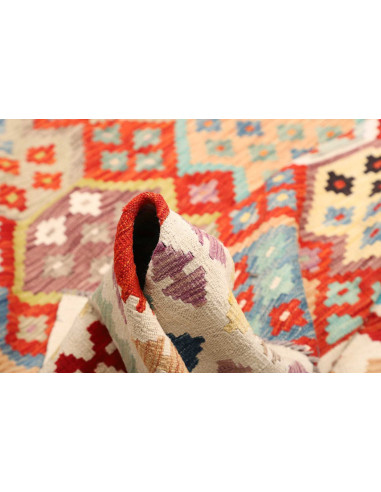 Rug Kilim Afghanistan 250x300 Red Orange Blue T