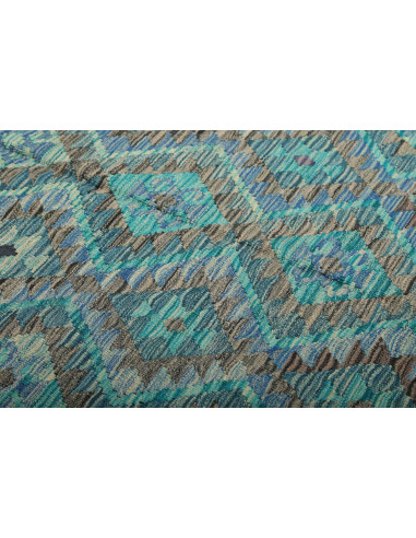 Tappeto Kilim Afghanistan 255x344 Turchese Blu