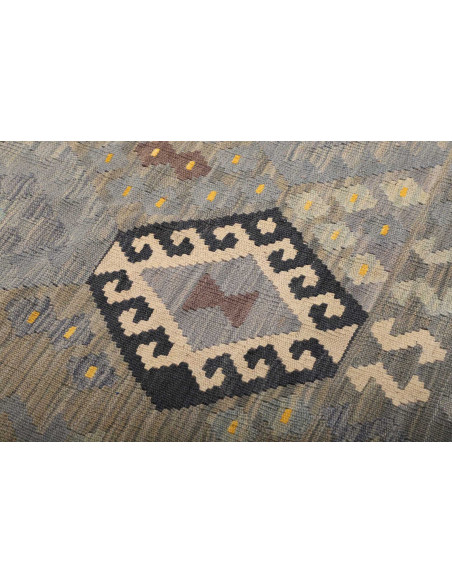 Rug Kilim Afghanistan 257x288 Grey Blue Sky Blu