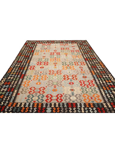 Tappeto Kilim Afghanistan 259x342 Beige Multico