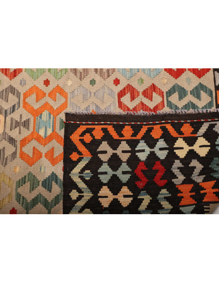 Rug Kilim Afghanistan 259x342 Beige Multicolore