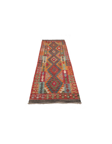 Tappeto Kilim Afghanistan 81x247 Rosso Ricco Ar