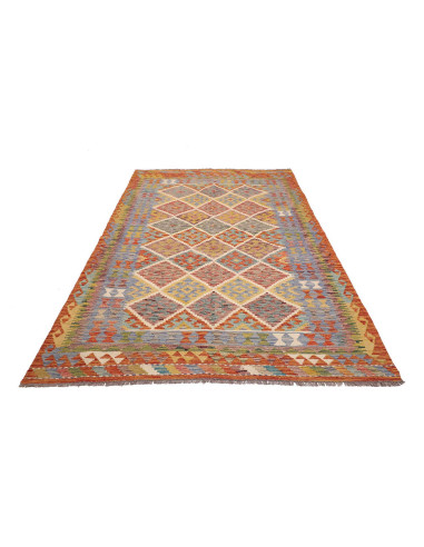 Tappeto Kilim Afghanistan 169x249 Arancio Terra