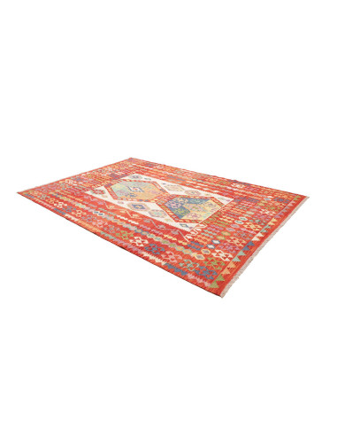 Rug Kilim Afghanistan 211x290 Red Orange Multic