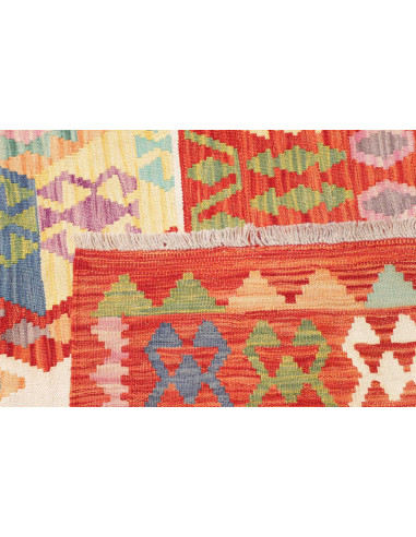 Rug Kilim Afghanistan 211x290 Red Orange Multic