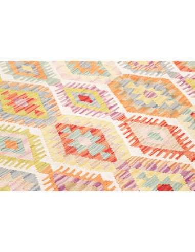 Rug Kilim Afghanistan 204x290 Cream Orange Red