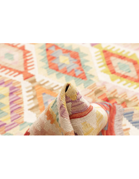 Rug Kilim Afghanistan 204x290 Cream Orange Red