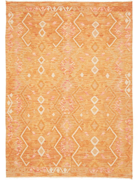 Rug Kilim Afghanistan 154x213 Warm Orange Cream