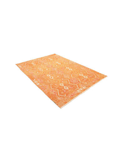 Rug Kilim Afghanistan 154x213 Warm Orange Cream