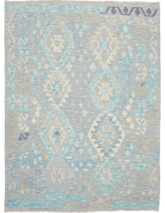 Rug Kilim Afghanistan 156x213 Grey Blue Turquoi