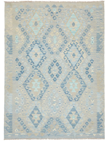 Rug Kilim Afghanistan 130x176 Blue Variations L