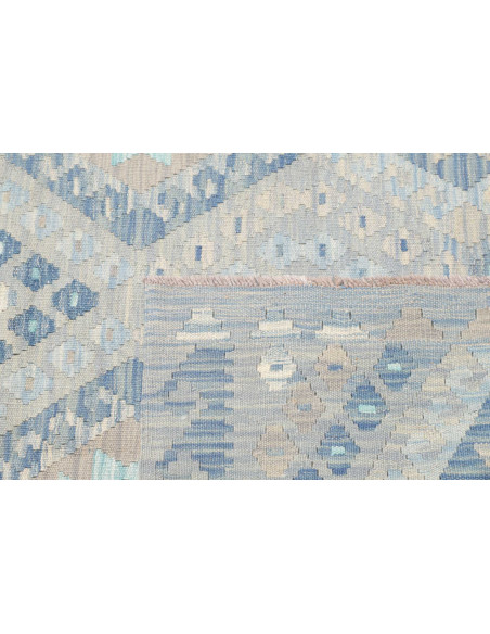 Rug Kilim Afghanistan 130x176 Blue Variations L