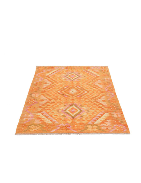 Rug Kilim Afghanistan 103x150 Orange Pink Beige