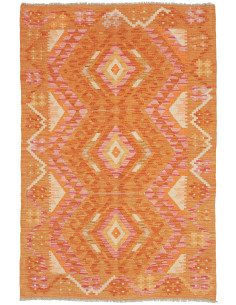 Rug Kilim Afghanistan 101x153 Orange Pink Cream