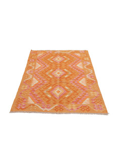 Rug Kilim Afghanistan 101x153 Orange Pink Cream 2