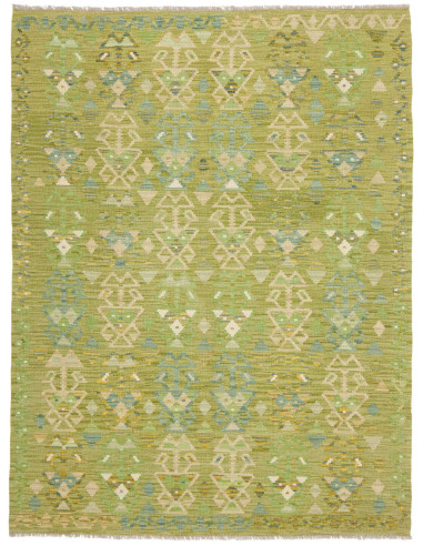 Rug Kilim Afghanistan 150x202 Green Beige Blue