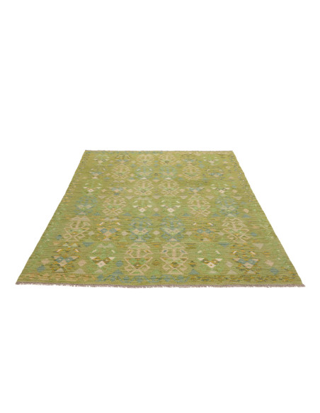 Rug Kilim Afghanistan 150x202 Green Beige Blue