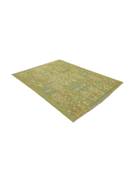 Rug Kilim Afghanistan 150x202 Green Beige Blue