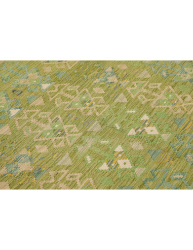 Rug Kilim Afghanistan 150x202 Green Beige Blue
