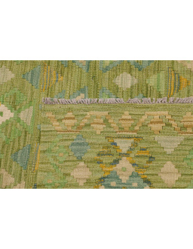 Rug Kilim Afghanistan 150x202 Green Beige Blue