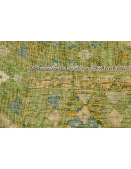 Rug Kilim Afghanistan 150x202 Green Beige Blue