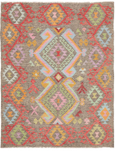 Rug Kilim Afghanistan 154x195 Brown Grey