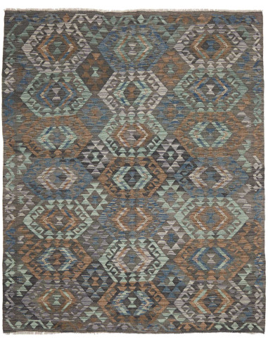 Rug Kilim Afghanistan 168x204 Grey Blue Green L