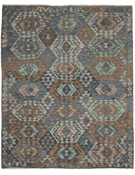 Rug Kilim Afghanistan 168x204 Grey Blue Green L