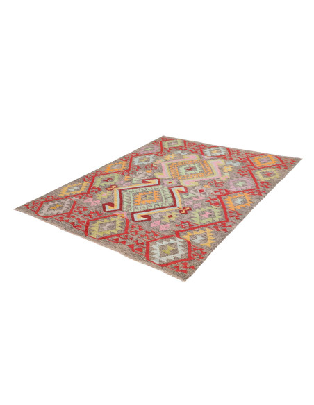 Rug Kilim Afghanistan 154x196 Grey Taupe Red Or