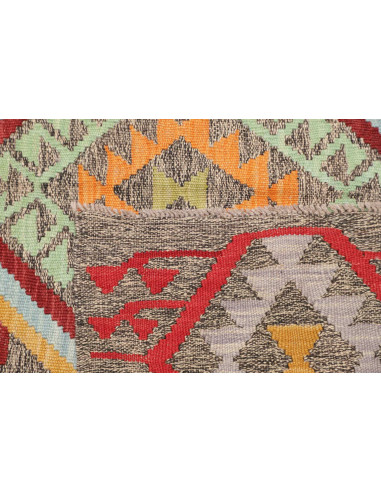 Tappeto Kilim Afghanistan 154x196 Grigio Taupe