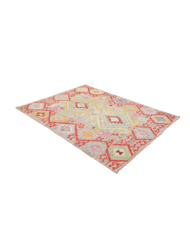 Tappeto Kilim Afghanistan 154x201 Grigio Beige