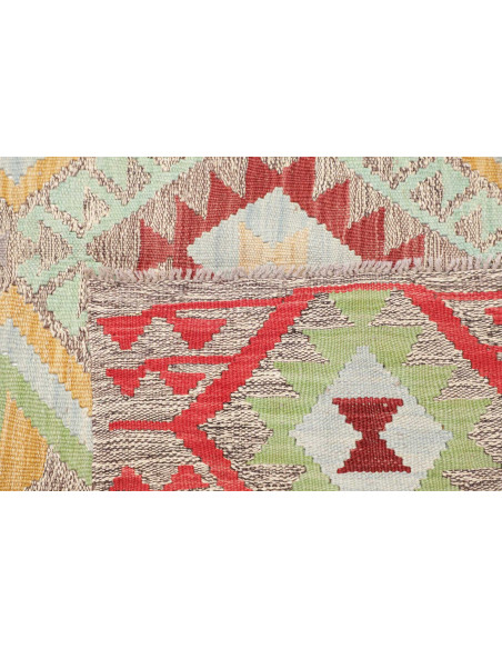 Tappeto Kilim Afghanistan 154x201 Grigio Beige