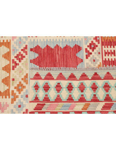 Rug Kilim Afghanistan 157x198 Cream Red Blue Or