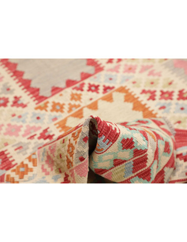 Rug Kilim Afghanistan 157x198 Cream Red Blue Or