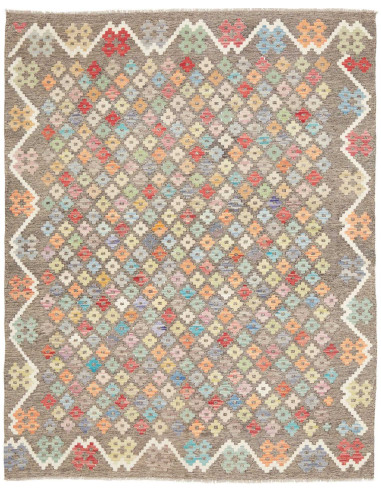 Rug Kilim Afghanistan 156x193 Earth Grey Multi